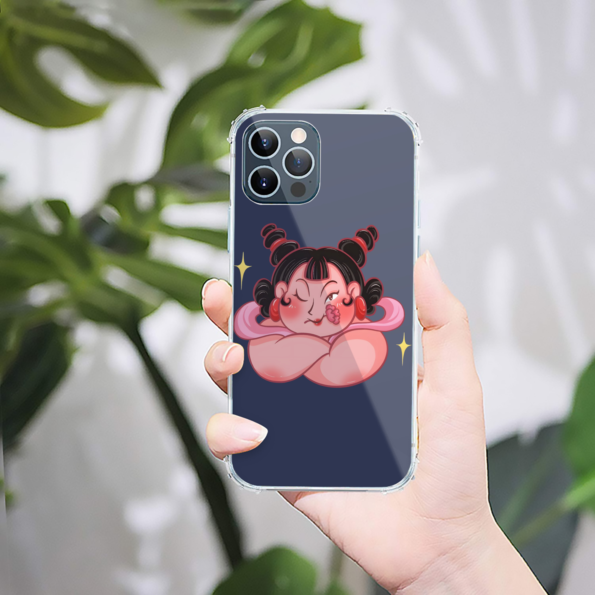 （画像用） Ne Zha 2 ナタ 魔童の大暴れ 【iPhone 12シリーズ対応】透明スマホケース（クリアソフトケース）